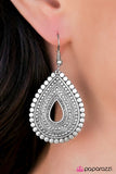 Paparazzi "You Look TEAR-rific! - Silver" earring Paparazzi Jewelry