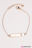 Paparazzi "You Make My Heart Smile" Rose Gold Bracelet Paparazzi Jewelry