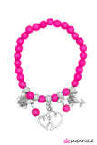 Paparazzi "Young and Free - Pink" bracelet Paparazzi Jewelry