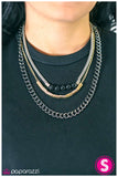 Paparazzi "Young and Reckless" Black Necklace & Earring Set Paparazzi Jewelry