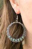 Paparazzi "Young, Wild, and Free" Blue Earrings Paparazzi Jewelry