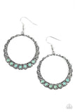 Paparazzi "Young, Wild, and Free" Blue Earrings Paparazzi Jewelry