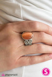 Paparazzi "Your Castle Awaits - Orange" ring Paparazzi Jewelry