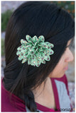 Paparazzi "You Really Grew On Me - Green " hair clip Paparazzi Jewelry