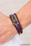 Paparazzi "Your Heart Knows The Way" Purple Bracelet Paparazzi Jewelry