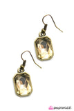 Paparazzi "Your Royal SHINE-ness - Brass" earring Paparazzi Jewelry