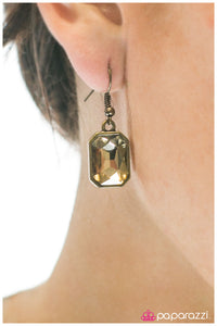 Paparazzi "Your Royal SHINE-ness - Brass" earring Paparazzi Jewelry