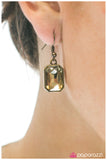 Paparazzi "Your Royal SHINE-ness - Brass" earring Paparazzi Jewelry