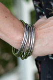 Paparazzi "Yours, SHINE and Ours - Green" bracelet Paparazzi Jewelry
