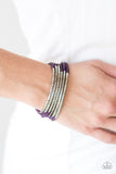 Paparazzi "Yours, SHINE and Ours" Purple Bracelet Paparazzi Jewelry