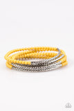 Paparazzi "Yours, SHINE and Ours - Yellow" bracelet Paparazzi Jewelry