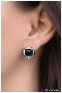 Paparazzi "Yours Truly - Black" earring Paparazzi Jewelry