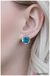 Paparazzi "Yours Truly - Blue" earring Paparazzi Jewelry