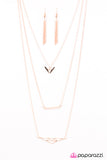 Paparazzi "Your Vibe Attracts Your Tribe - Rose Gold" necklace Paparazzi Jewelry