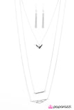 Paparazzi "Your Vibe Attracts Your Tribe - Silver" necklace Paparazzi Jewelry