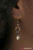 Paparazzi "You Should See Me In A Crown" Brass Neckllace & Earring Set Paparazzi Jewelry